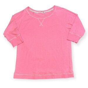VICTORIA’S SECRET Women’s Pink Supermodel Essentials 3/4 Sleeve Sweatshirt Size